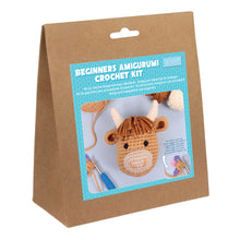 Load image into Gallery viewer, Crochet Kit - Beginners Amigarumi Highland Cow - NEW