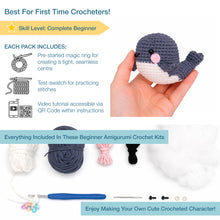 Load image into Gallery viewer, Crochet Kit - Beginners Amigarumi Whale - NEW