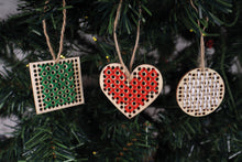 Load image into Gallery viewer, Cross Stitch: Pre-Punched Wooden Mini Shapes
