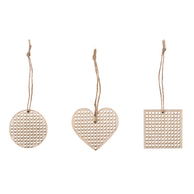Cross Stitch: Pre-Punched Wooden Mini Shapes