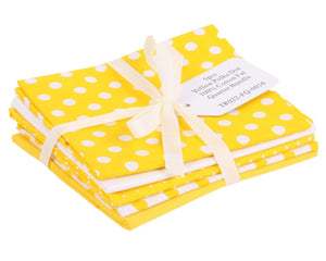 Fat Quarter Pack - Polka Dot - Yellow