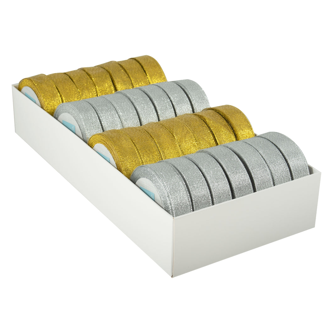 Christmas Ribbon - Metallic - Whole Roll