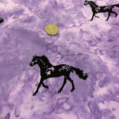 100% Cotton - Tie Dye Horses