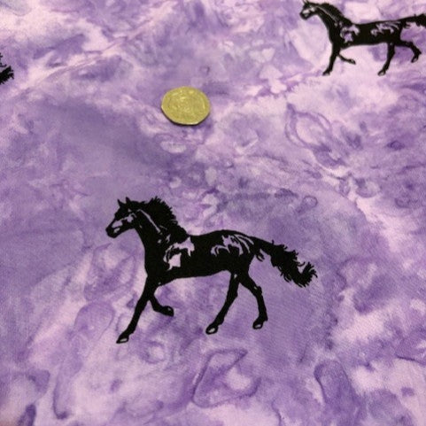 100% Cotton - Tie Dye Horses