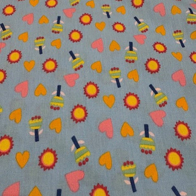 100% Cotton - Funky Floral