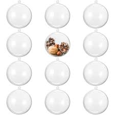 Plastic Fillable Bauble - 8cm