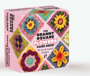 The Granny Square FLOWERS Card Deck - 50 mix & match designs
