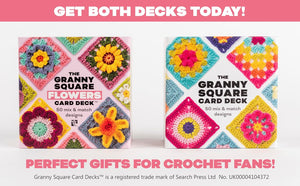 The Granny Square FLOWERS Card Deck - 50 mix & match designs