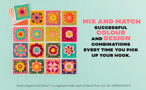 The Granny Square FLOWERS Card Deck - 50 mix & match designs