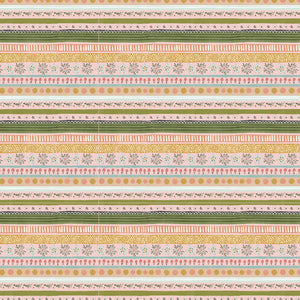 100% Cotton - Cottage Charm - Garden Stripe - 100% Cotton