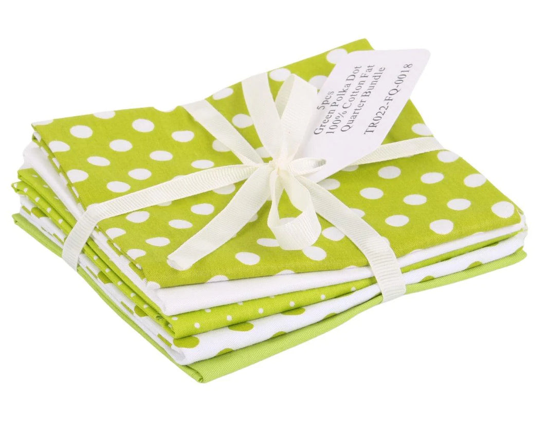 Fat Quarter Pack - Polka Dot - Green
