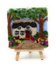 Load image into Gallery viewer, The Crafty Kit Company - Painting with Wool - Thatched Cottage - Needle Felting Kit