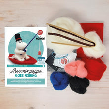Load image into Gallery viewer, The Crafty Kit Company - Moomin - Moominpappa Goes Fishing - Needle Felting Kit