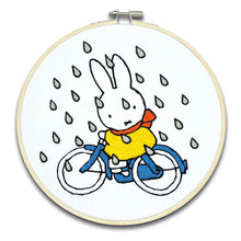 Load image into Gallery viewer, The Crafty Kit Company Embroidery Kit - Miffy Cycling