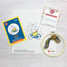 Load image into Gallery viewer, The Crafty Kit Company Embroidery Kit - Miffy Cycling