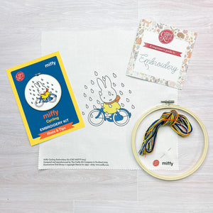 The Crafty Kit Company Embroidery Kit - Miffy Cycling