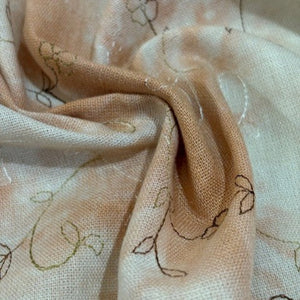 Linen Mix - Embroidered