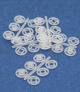Snap Fasteners - Clear plastic