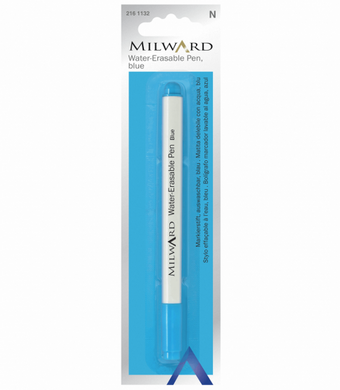 Milward Water Erasable Fabric Marker Pen - Blue