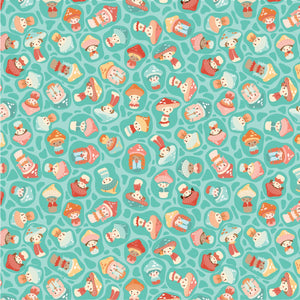 100% Cotton - Mushroom Blooms - Baby Bellas - 100% Cotton