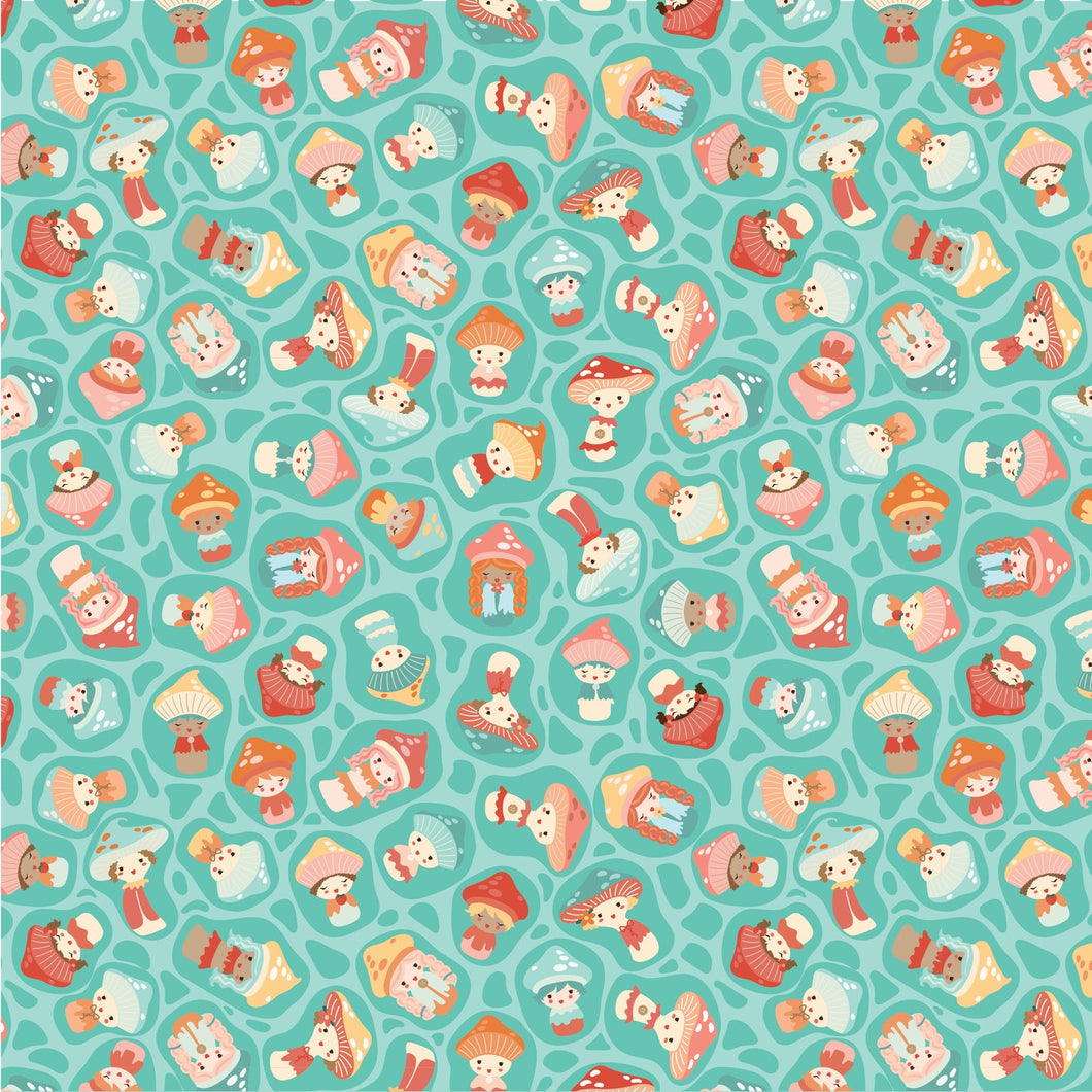 100% Cotton - Mushroom Blooms - Baby Bellas - 100% Cotton