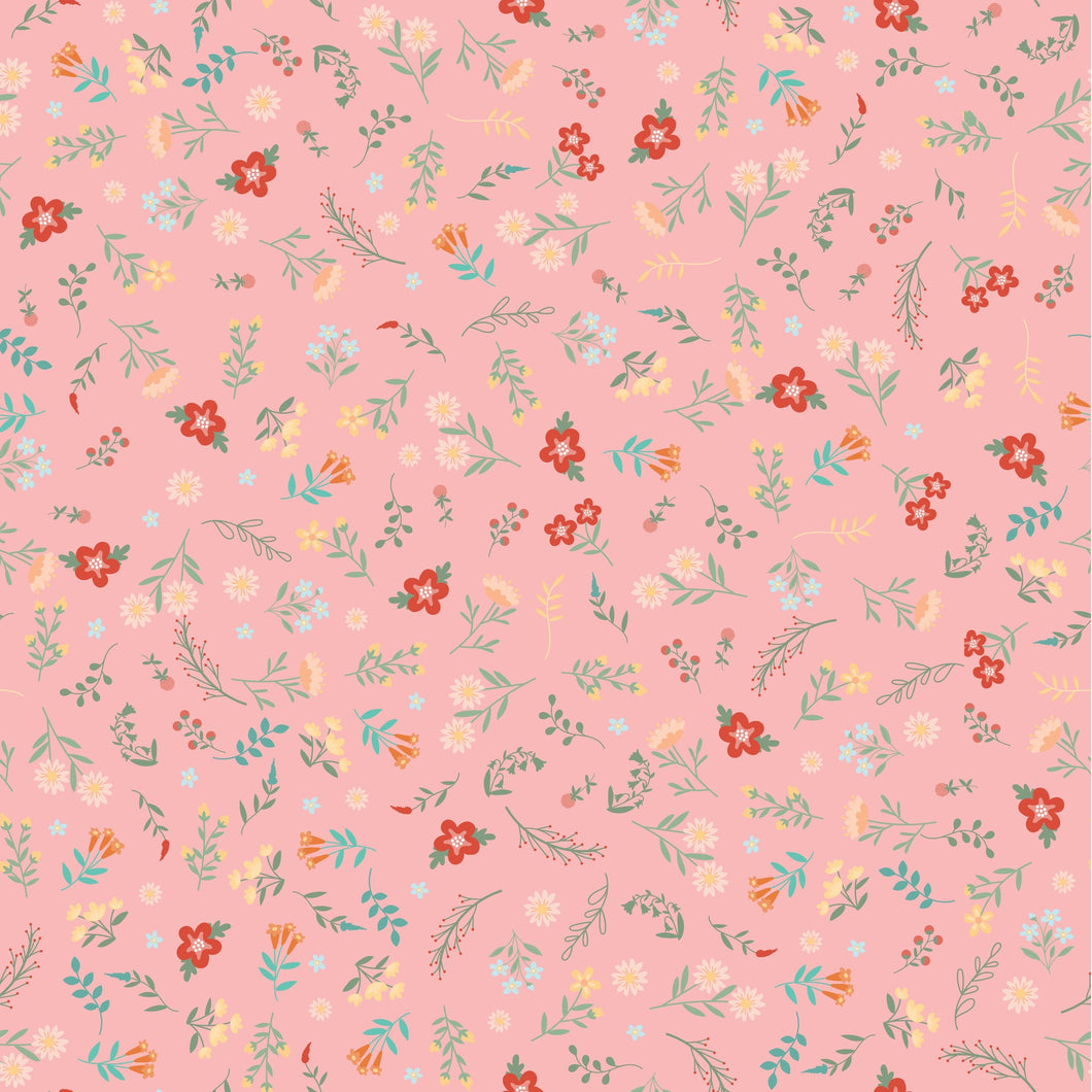 100% Cotton - Mushroom Blooms - Petals - 100% Cotton