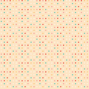 100% Cotton - Mushroom Blooms - Polkie Dots - 100% Cotton