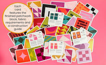 Load image into Gallery viewer, The Quilt Block Card Deck: 50 patchwork blocks to mix, match and quilt
