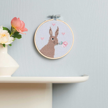 Load image into Gallery viewer, Rico Counted Cross Stitch Kit - Romantic Bunny