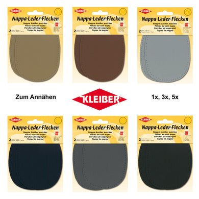 Patches - Sew on - Large Oval Leather