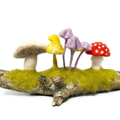 The Crafty Kit Company - Woodland Toadstools Needle Felting Kit