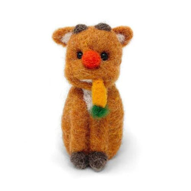 The Crafty Kit Company - Needle Felting Kit - Baby Rudolph