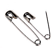 Safety Pins - Bunch of 12 53mm