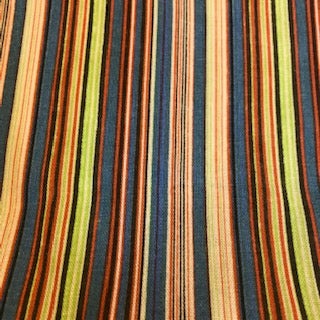 Linen Mix - Blue Stripe