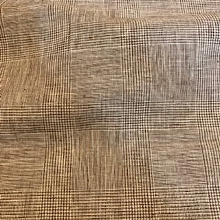 Linen Mix - Mocha Check