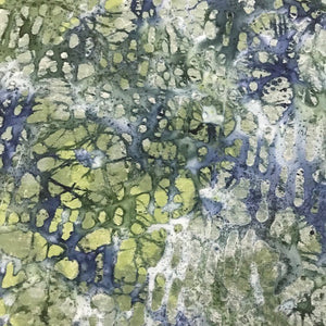 100% Cotton - Batik - Green & Blue
