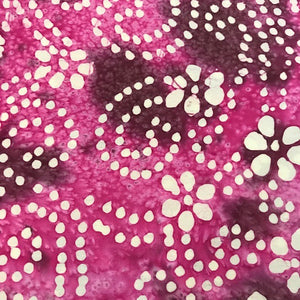 100% Cotton - Batik - Pink Floral