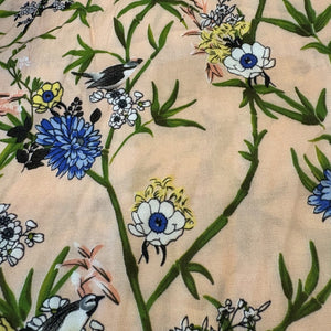 Remnant - Viscose - Peach Floral
