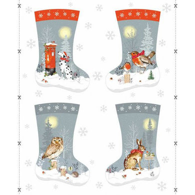 Winter Moon Stocking - Makes 2 - 100% Cotton