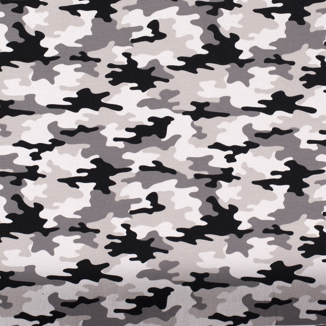 French Terry Cotton Jersey - Camo