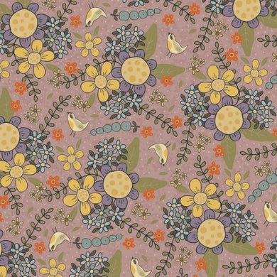 Botanicals by Lynette Anderson - Rose Floral - 100% Cotton