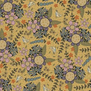 Botanicals by Lynette Anderson - Buttercup - 100% Cotton