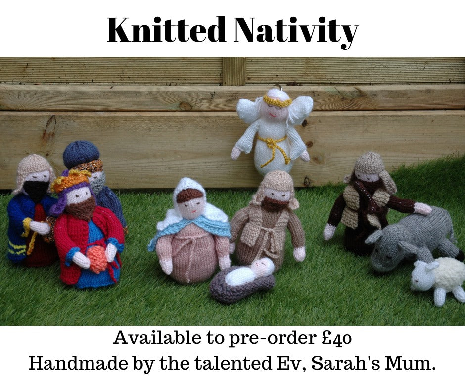 Knitted Nativity Scene - 10 pieces - IN STOCK NOW