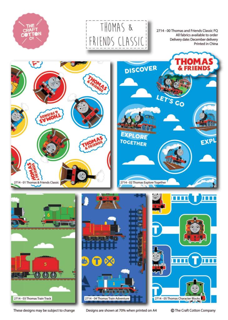 Fat Quarter Pack - Thomas & Friends Classic