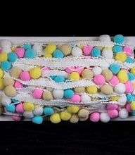 Load image into Gallery viewer, 2cm Multi-coloured Pom Pom Trim