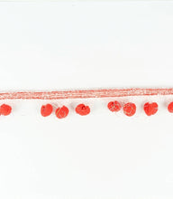 Load image into Gallery viewer, 2cm Tinsel Pom Pom Trim