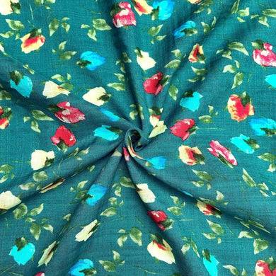 Cotton/Rayon Mix - Bali - Flowers