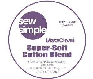 Wadding - SuperSoft Cotton Blend 80/20