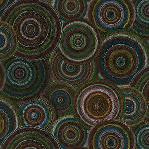 Retro Circles - 100% Cotton