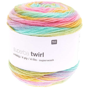 Rico Superba Twirl 4 ply Sock Wool - 4 Colours